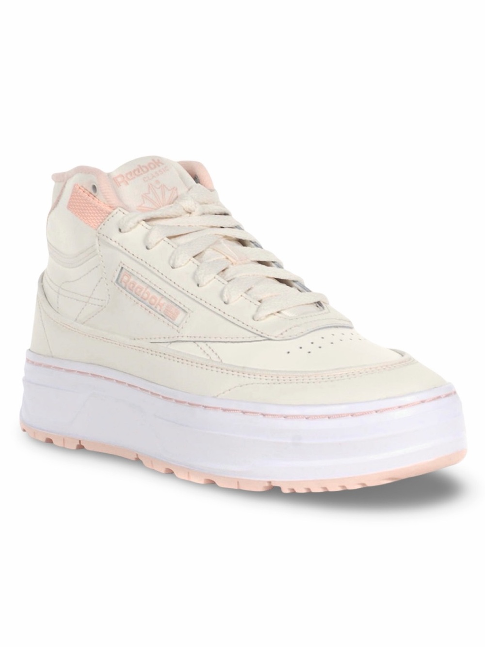 Reebok Club C Geo High-Top Platform Sneakers